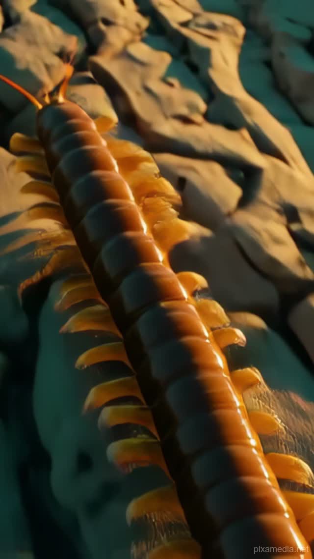 Millipede's Golden Riverbed March - Drone & Aerial AI stock